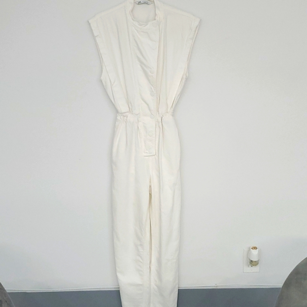 Zara white denim jumper Size XS